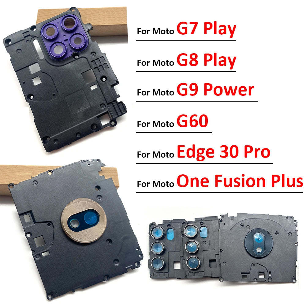 Motherboard Housing Rear Mainboard Frame Cover Lens Holder For Moto G60 G7 G8 Play G9 Power Edge 30 Pro One Fusion Plus Motorola phone repair parts