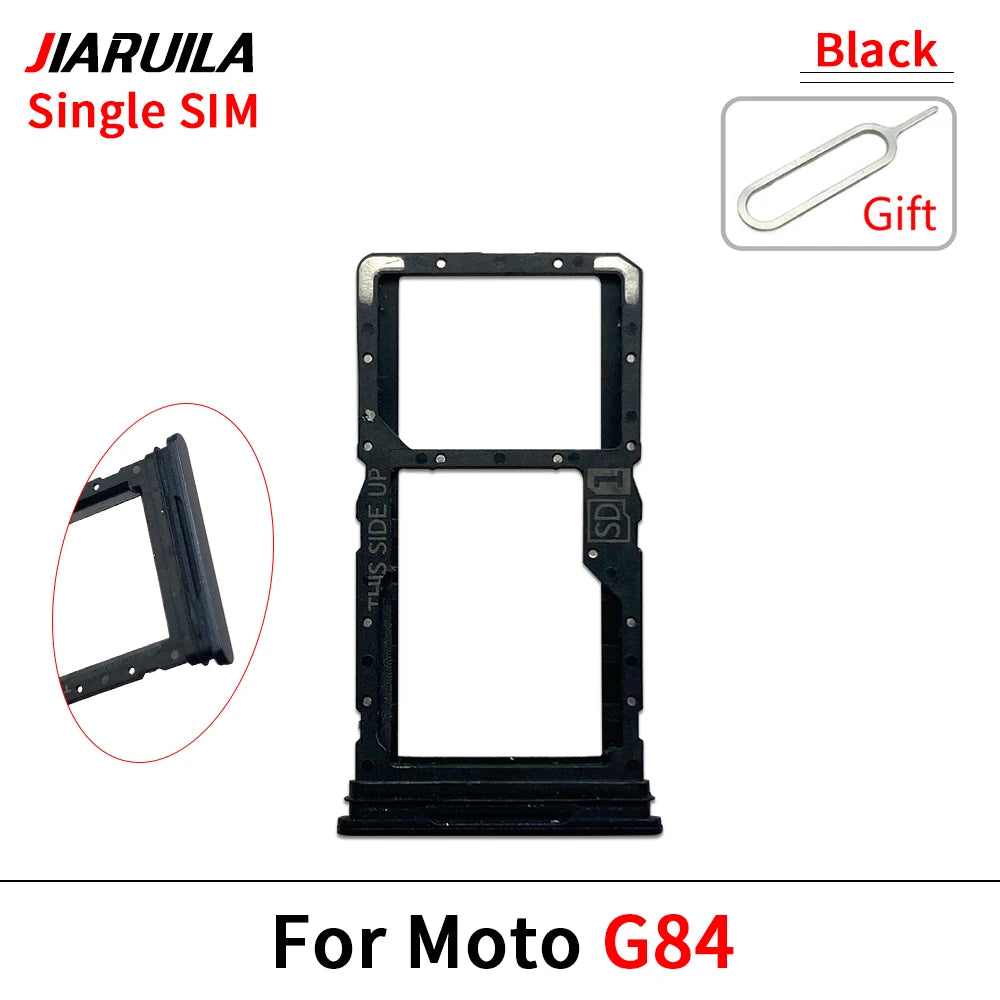 Micro Nano SIM Card Holder Tray Slot Holder Adapter Socket For Motorola Moto G13 G23 G53 G73 G84 Motorola phone repair parts