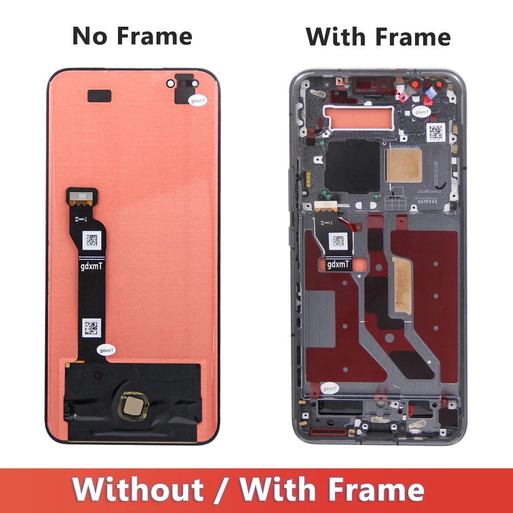6.81''AMOLED For Honor Magic5 Pro PGT-AN10 LCD Display Touch Screen Digitizer Assembly For Honor Magic 5 Pro 5Pro PGT-N19 Frame Honor phone repair parts