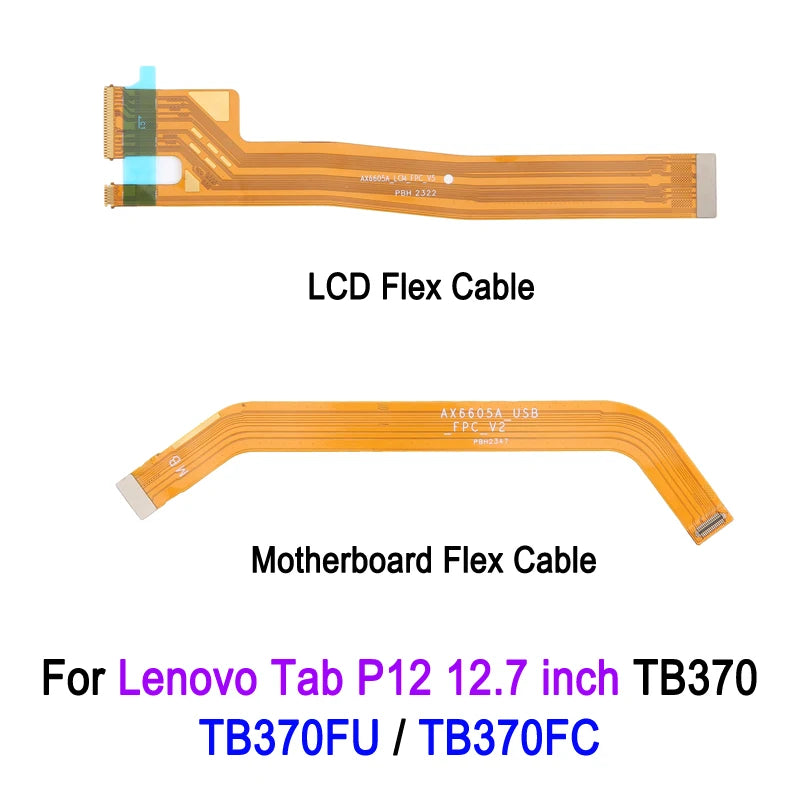 LCD Motherboard Flex Cable For Lenovo Tab P12 12.7-inch TB370 TB370FU / TB370FC Lenovo Tablet repair parts