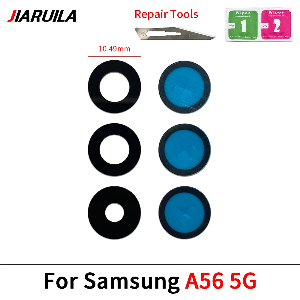 Rear Back Camera Glass Lens For Samsung A06 A16 A26 A36 A56 A07 A17 4G 5G Camera Glass With Glue Adhesive Samsung phone repair parts