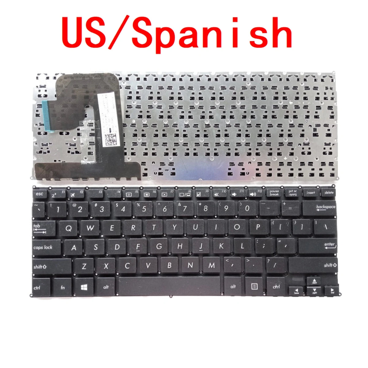 New US Spanish Laptop Keyboard For ASUS VivoBook Flip 12 TP203 TP203N TP203NAH Notebook PC Replacement ASUS laptop repair parts