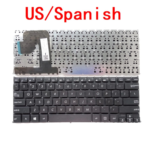 New US Spanish Laptop Keyboard For ASUS VivoBook Flip 12 TP203 TP203N TP203NAH Notebook PC Replacement ASUS laptop repair parts