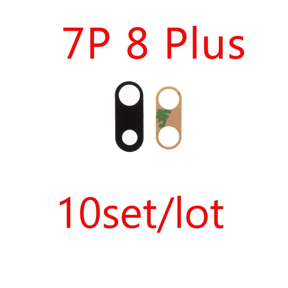 10pcs Rear Back Camera Lens Glass for iPhone 14 13 Pro Max 12 11 ProMax Mini XR XS XSMax X 7 8 Plus 6 6s SE with Glue Sticker iPhone phone repair parts