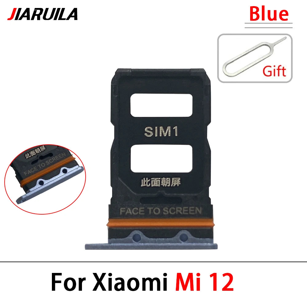 New For Xiaomi Mi 12 12T Pro 12 Lite 12s SIM Card Slot SD Card Tray Holder Adapter Replacement Parts  Xiaomi  Xiao mi phone repair parts