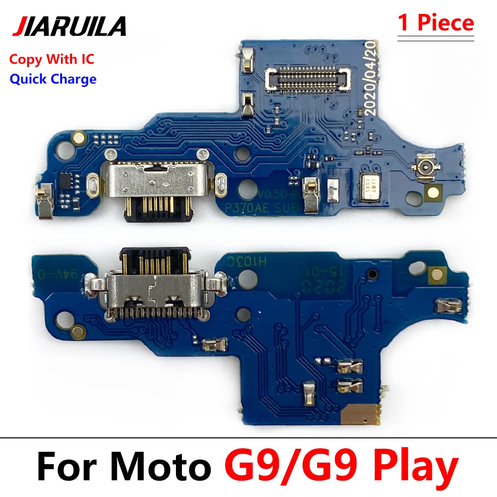 10Pcs/Lot, Dock Connector Micro USB Charger Charging Port Flex Cable Microphone Board For Moto G4 G5 G9 G8 G7 G6 Play Plus Power Motorola phone repair parts