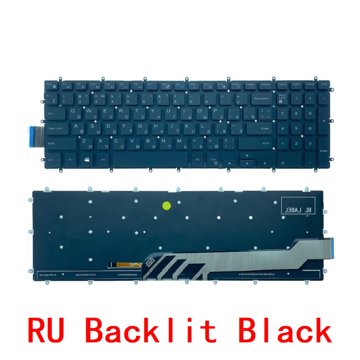 US RU SP AR BR Backlit Keyboard For Dell Inspiron 15-7000 5567 5570 7566 7567 7568 7577 P72F 5665 5568 3582 G3 3579 3779 G5 5587Dell laptop repair parts