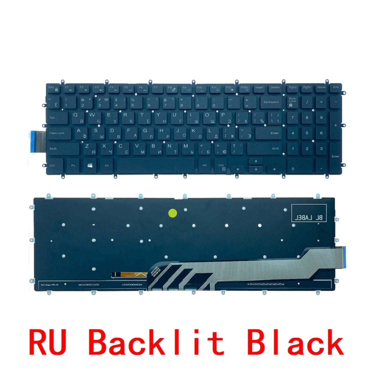 US RU SP AR BR Backlit Keyboard For Dell Inspiron 15-7000 5567 5570 7566 7567 7568 7577 P72F 5665 5568 3582 G3 3579 3779 G5 5587Dell laptop repair parts