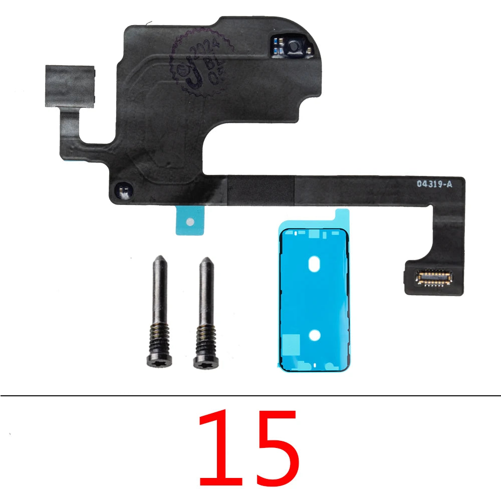 1set For IPhone 15 Pro Max Plus Front Ear Earpiece Speaker Proximity Light Sensor Flex Ribbon Cable iPhone phone repair parts