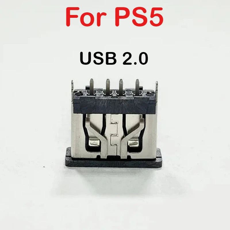 20pcs Original New for Ps5 USB 2.0 Socket Hi-speed USB A Video Connector for Playstation5 Console USB TV Charging Interface Jack Game console repair parts
