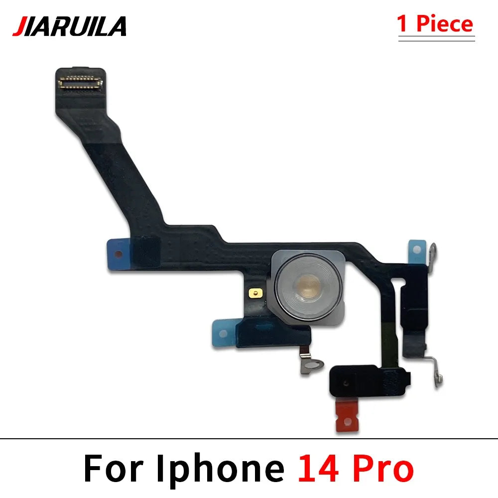 New LED Flash Flex Cable For iPhone 12 13 14 15 16 Pro Max Plus Mini Light Sensor Proximity Flex Cable Flash Light Flex Cable iPhone phone repair parts