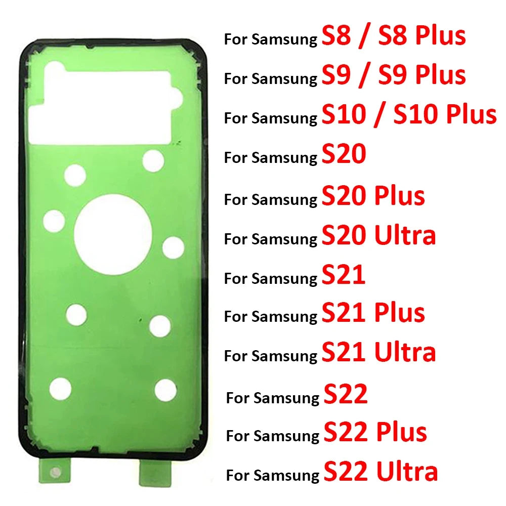 Back Battery Sticker Adhesive For Samsung S8 S9 S10 S20 S21 S22 Plus Ultra Fe Waterproof Back Cover Sticker Samsung phone repair parts