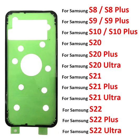 Back Battery Sticker Adhesive For Samsung S8 S9 S10 S20 S21 S22 Plus Ultra Fe Waterproof Back Cover Sticker Samsung phone repair parts
