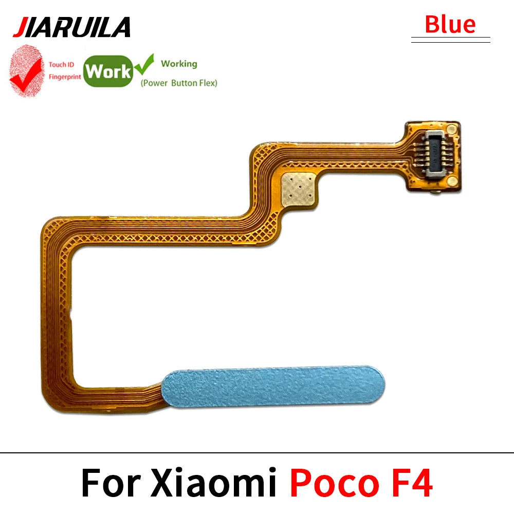 New Fingerprint Flex Cable For Xiaomi Mi Poco F3 F4 GT F5 5G Home Menu Button Key Flex Cable Replacement Parts Xiaomi  Xiao mi phone repair parts