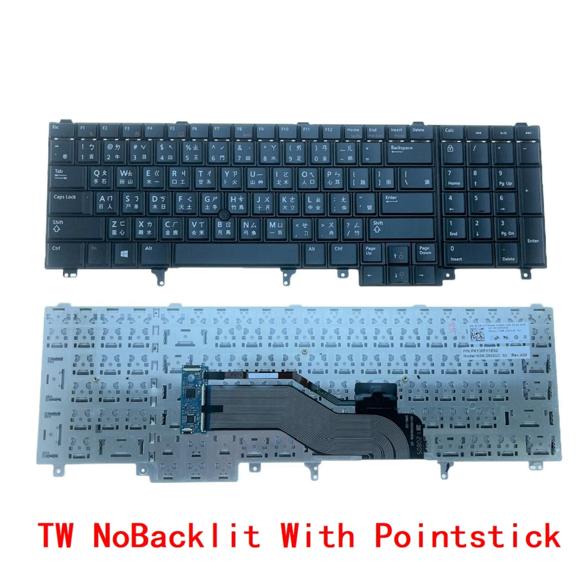 US Russian Taiwan Backlit Keyboard For Dell Latitude E6520 E5520 E5530 E6540 E6530 Precision M4600 M4700 M4800 M6600 M6700 M6800Dell laptop repair parts