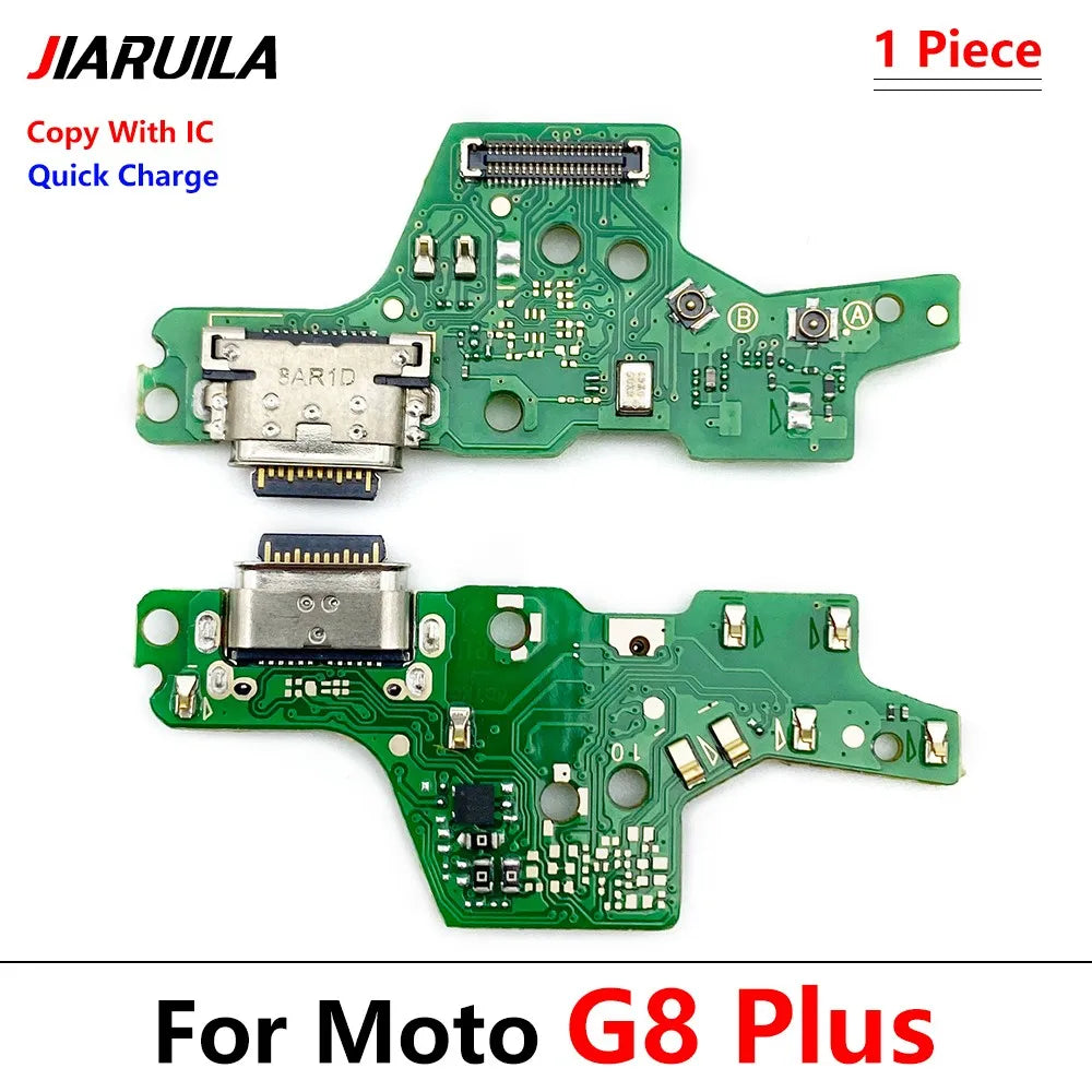 New USB Charging Port Dock Charger Connector Main Board Flex Cable For Motorola Moto G8 Play / G8 Plus M Version Motorola phone repair parts