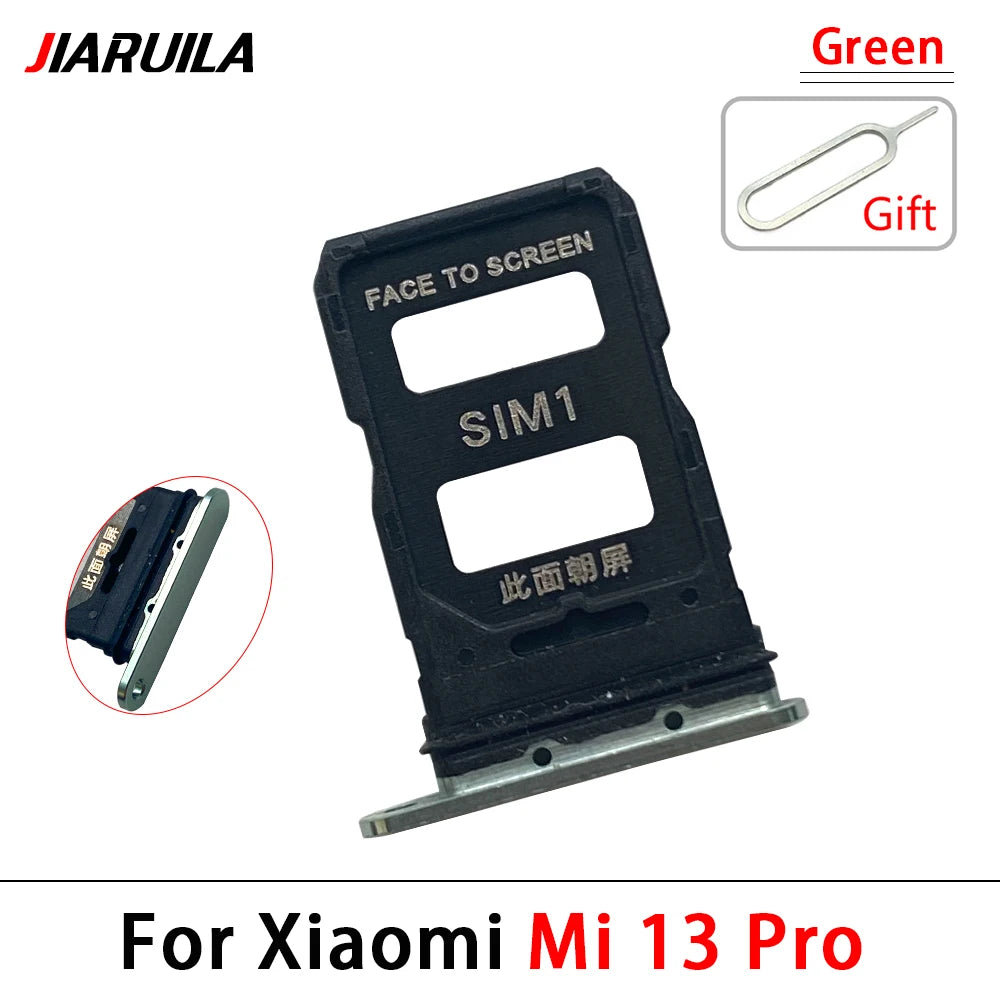 10Pcs, New For Xiaomi Mi 13 Pro / Mi 13 Lite / Mi 13T Pro SIM Card Slot SD Card Tray Holder Adapter  Xiaomi  Xiao mi phone repair parts