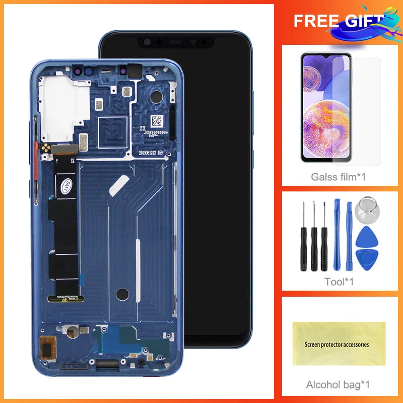 6.21" Mi 8 Display Screen Replacement, for Xiaomi Mi 8 Mi8 M1803E1A Lcd Display Digital Touch Screen With Frame Replacement Xiaomi phone repair parts