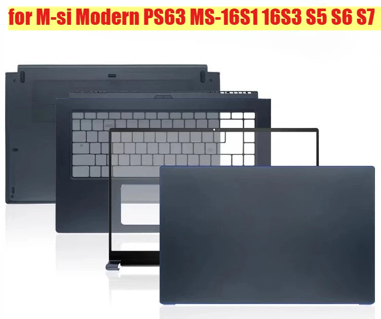 Cover case for MSI Modern PS63 MS-16S1 16S3 S5 S6 S7 Lcd back housing bezel frame upper palmrest topcase bottom hinge shell MSI laptop repair parts