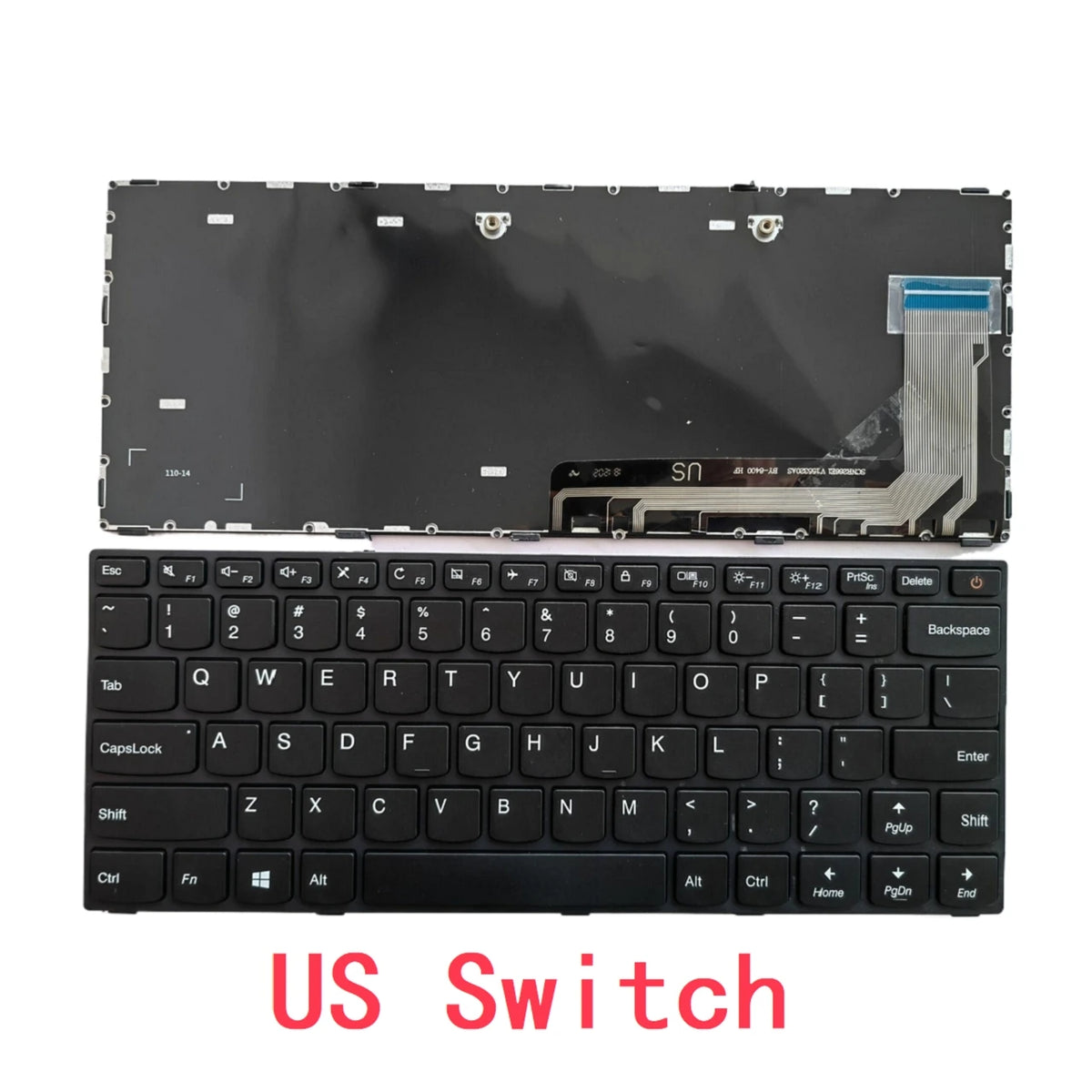 New US Spanish Latin Arab Brazil Laptop Keyboard For Lenovo IdeaPad 110-14 110-14ISK Notebook PC Replacement Lenovo laptop repair parts