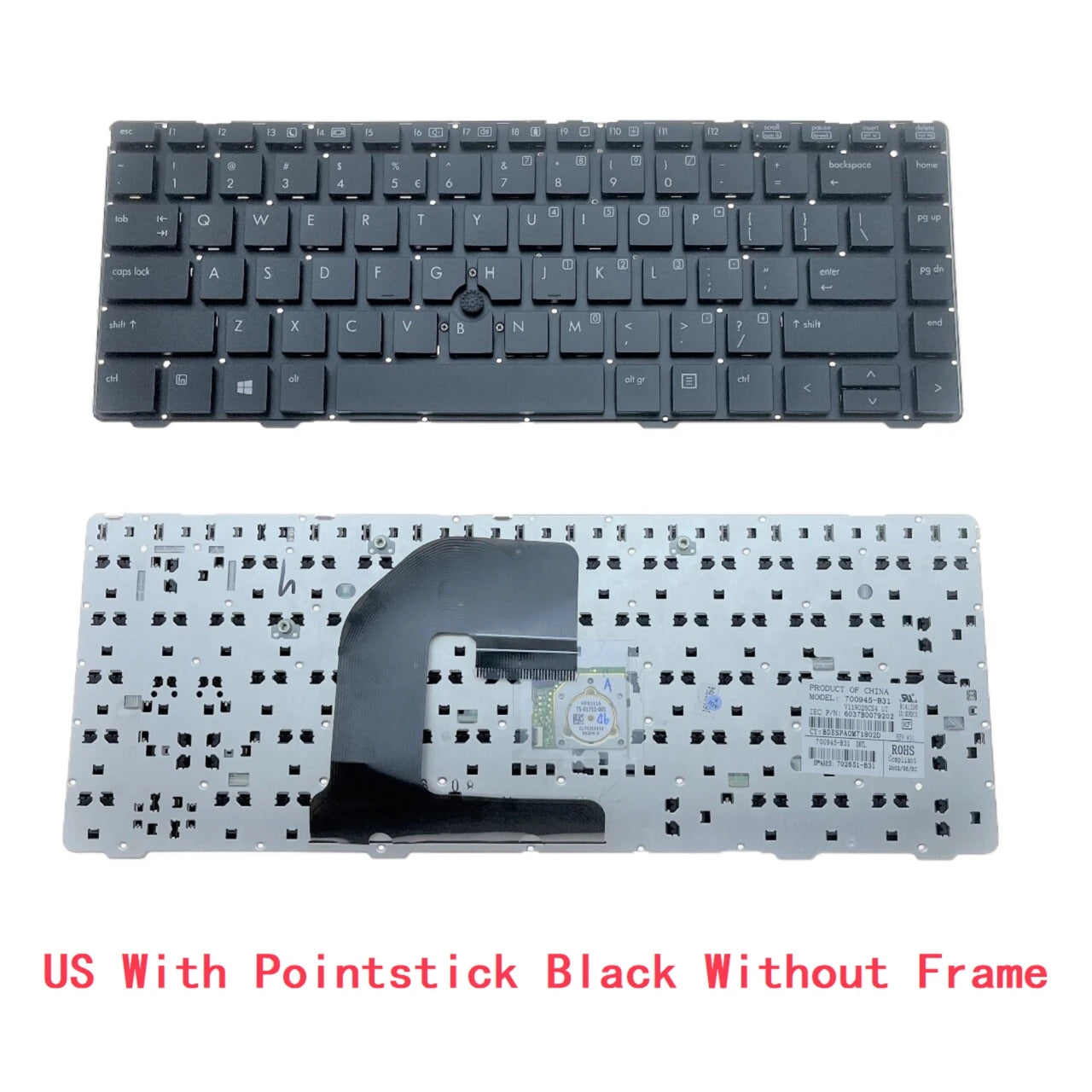 US UI Russian Spanish Latin Brazil Portuguese Keyboard For HP EliteBook 8460P 8460W 6460B 6460 6460P 8470 8470B 8470P 8470 6470  HP laptop repair parts