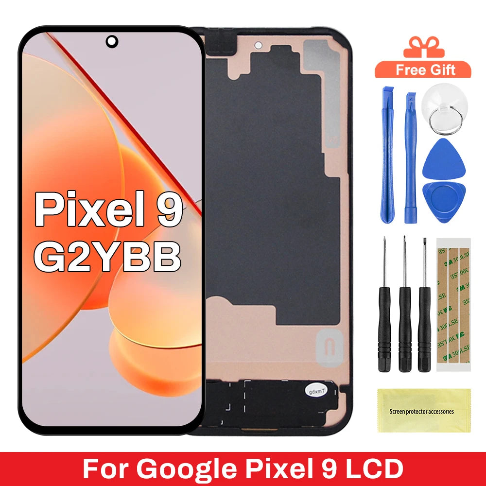 For Google Pixel 9 G2YBB, GUR25, G1B60 LCD Display Touch Screen Digitizer Assembly For Google Pixel9 LCD Replacement Parts Google phone repair parts