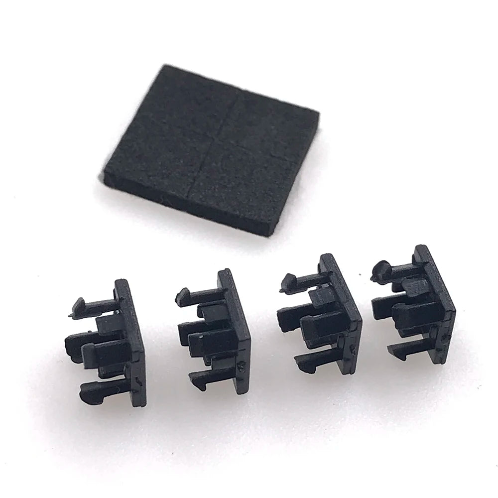 1-5set Black Plastic For PS2 70000 7W 90000 9W Console Screws Screw Rubber Feet Cover Set Screws Kit Repair Parts  Game console repair parts