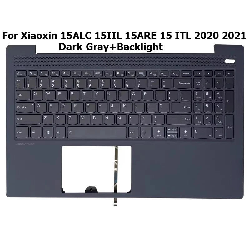 Upper case keyboard for Lenovo Xiaoxin 15ALC 15IIL 2020 Air 15ARE 15ITL 2021 topcase palmrest C shell keyboard cover touchpad Lenovo laptop repair parts
