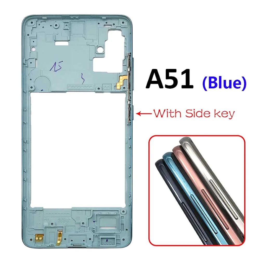 10Pcs/Lot, Middle Frame Bezel Middle Plate For Samsung A31 A41 A51 A71 Repair Parts Samsung phone repair parts