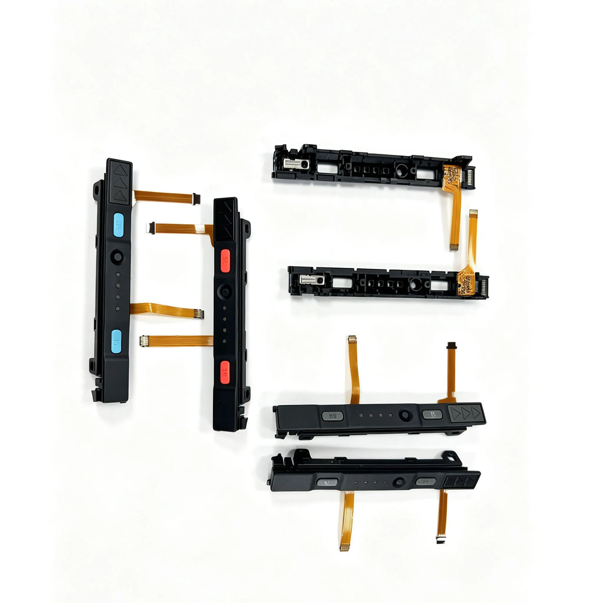 10Sets for NS Switch/Switch OLED Joycon Left Right Slide Rail Console Sensor Flex Cable Metal Track Sliders Rail Railway  Game console repair parts