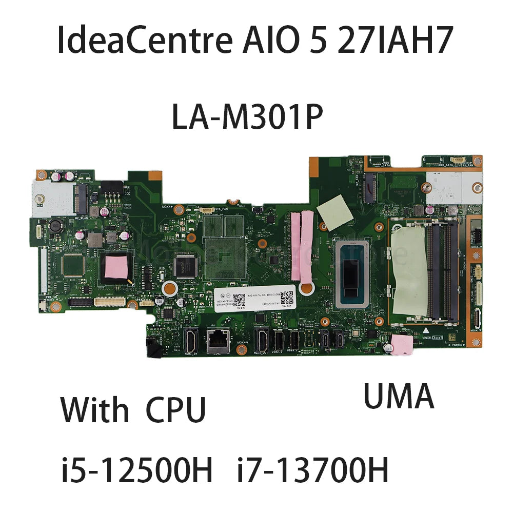Laptop Motherboard For Lenovo IdeaCentre AIO 5 27IAH7 LA-M301P With CPU i5-12500H i7-13700H 5B21D16986 5B21D17048 Lenovo laptop repair parts