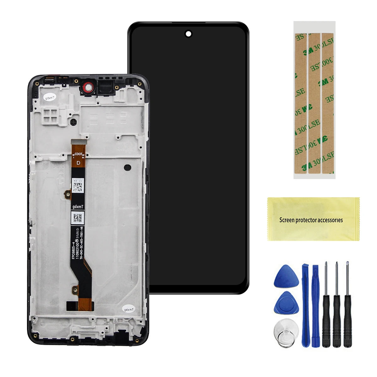 6.8'' For Tecno Camon 18 CH6n LCD Display Touch Screen Digitizer For Tecno Camon 18 CH6 LCD Assembly Replacement Parts 100% Test Tecno phone repair parts