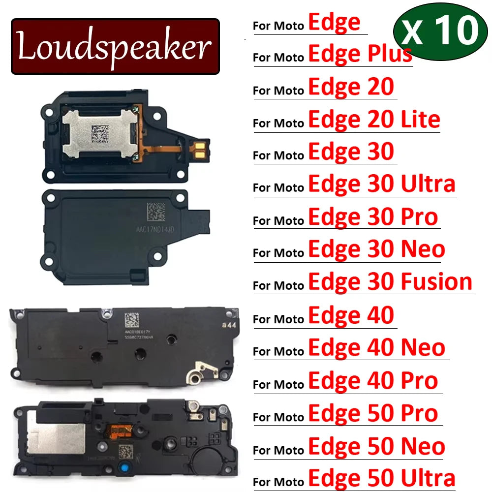10Pcs, Loud Speaker Buzzer Ringer Loudspeaker Flex Cable For Motorola For Moto Edge 20 30 40 50 Lite Pro Plus Ultra Neo Fusion Motorola phone repair parts