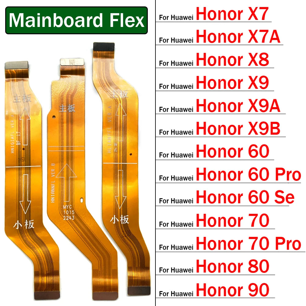 Main Board Motherboard Connector Board Flex Cable For Huawei Honor X7 X7A X8 X9 X9A X9B 60 70 80 90 Pro Se Huawei phone repair parts