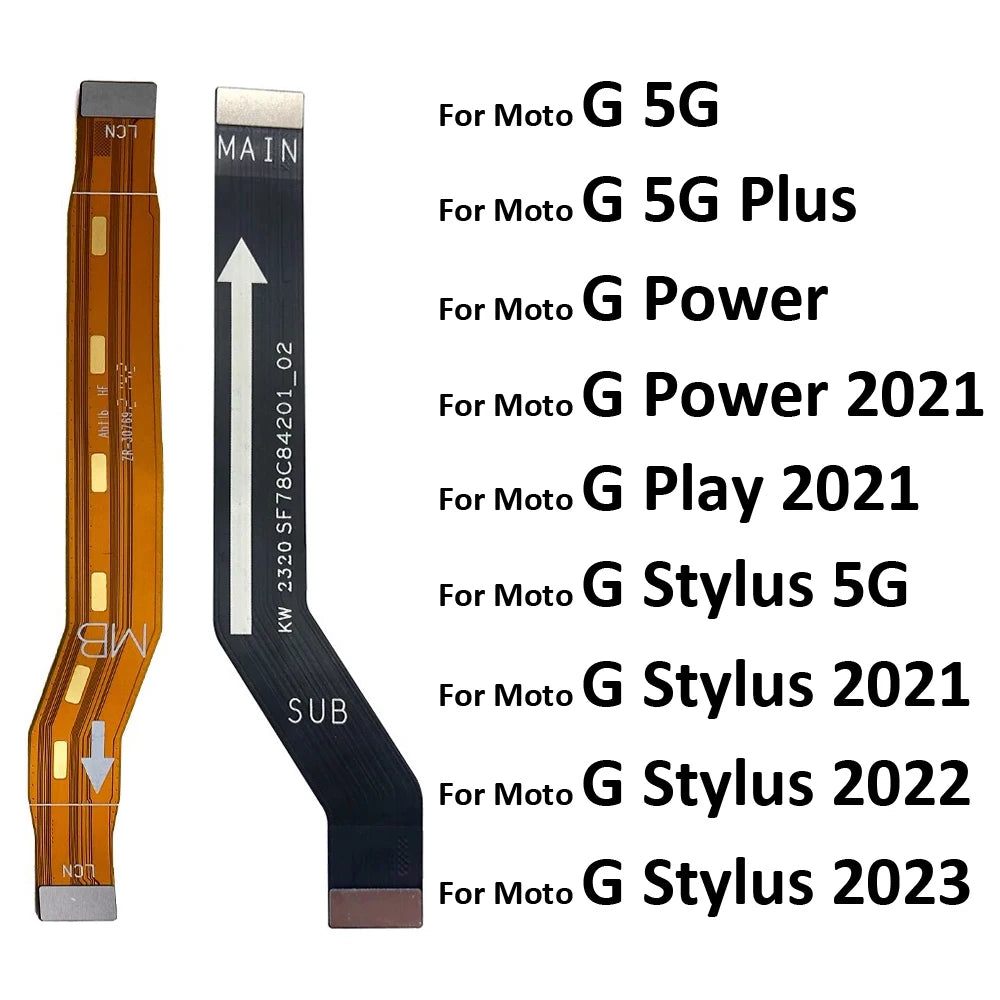 For Moto Motorola G 5G Plus G Power Play Stylus 5G 2021 2022 2023 Main Motherboard Connector Board Mainboard Flex Cable Motorola phone repair parts
