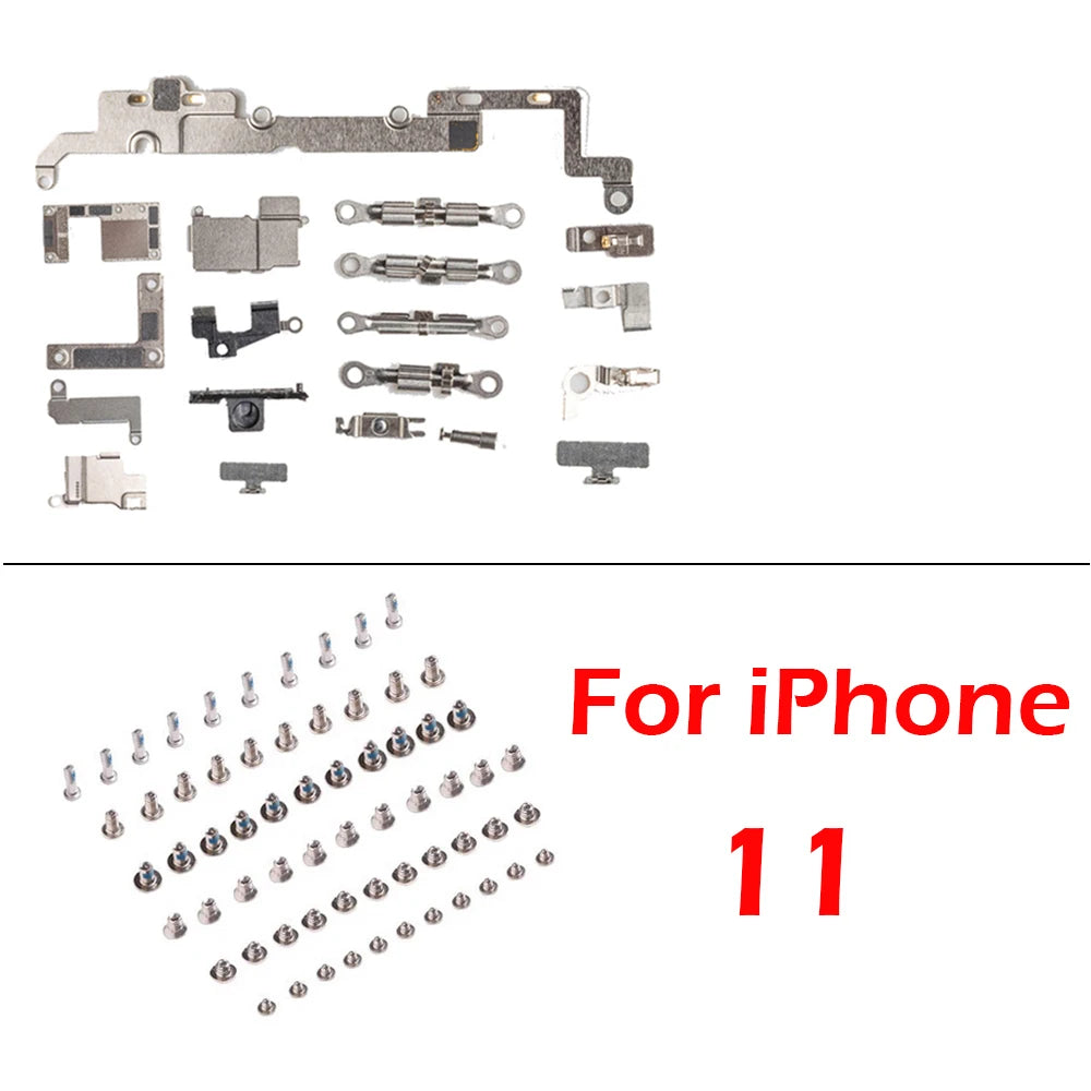 1set Full Set Metal + Screw for iPhone 13 Pro Max 14 Plus 11 12 Inner Bracket Accessories Shield Plate Parts iPhone phone repair parts