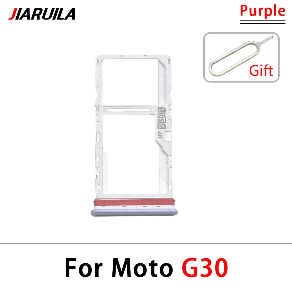 10Pcs/Lot, New For Motorola Moto G10 G20 G30 G50 G60 G60s G100 5G SIM Card Tray Slot Holder Adapter Accessories Motorola phone repair parts