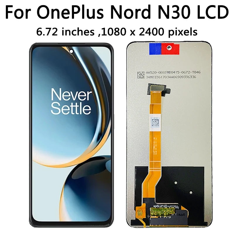 1+N30 5G Display Assembly For OnePlus Nord N30 5G LCD Display Screen Touch Panel Digitizer For One Plus Nord N30 Screen  OnePlus phone repair parts