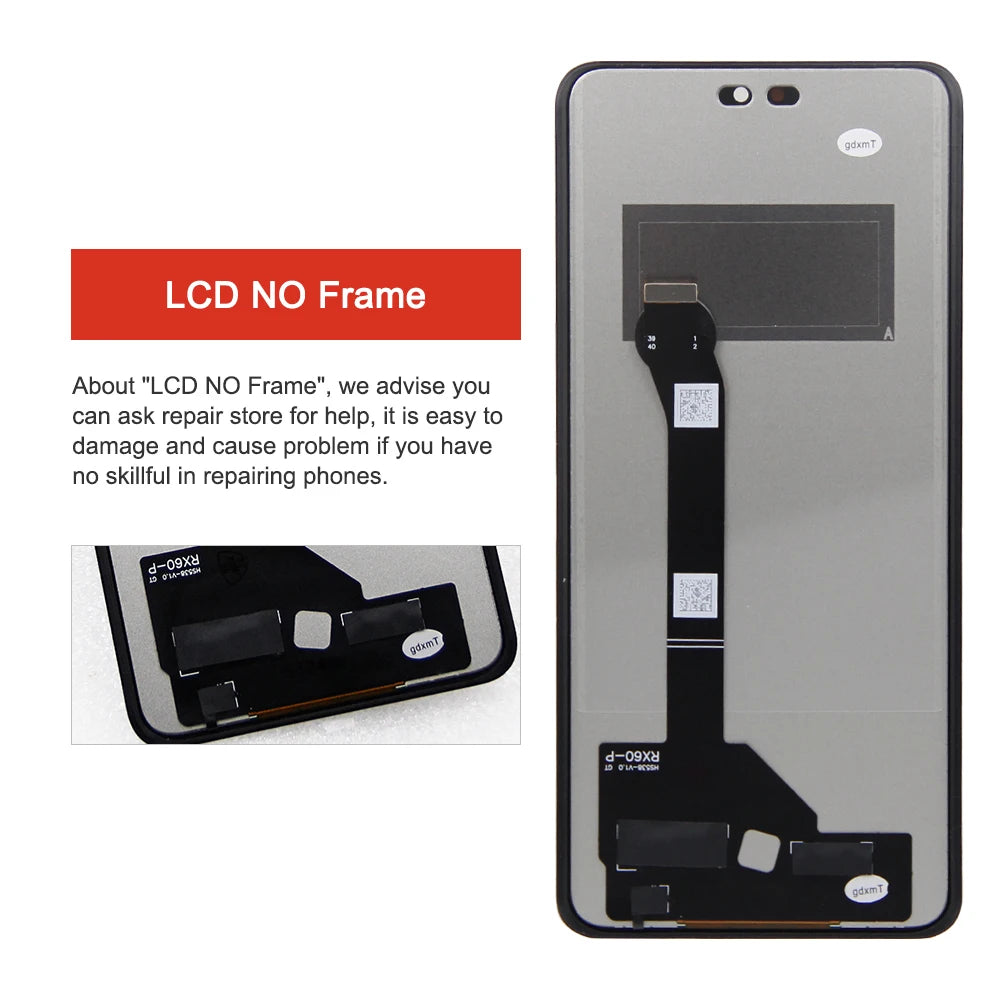 For Honor X9C LCD Magic7 Lite BRP-NX1 Display Screen Touch Digitizer For Honor Magic 7 Lite X60 Pro BRP-AN00 LCD Repair Parts Honor phone repair parts