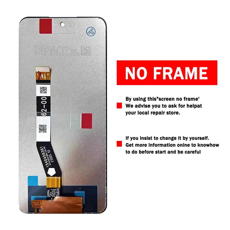 6.5"IPS 120Hz For Motorola Moto G64 LCD Display Touch Screen Digitizer Assembly With Frame Replacement Repair Parts Motorola phone repair parts
