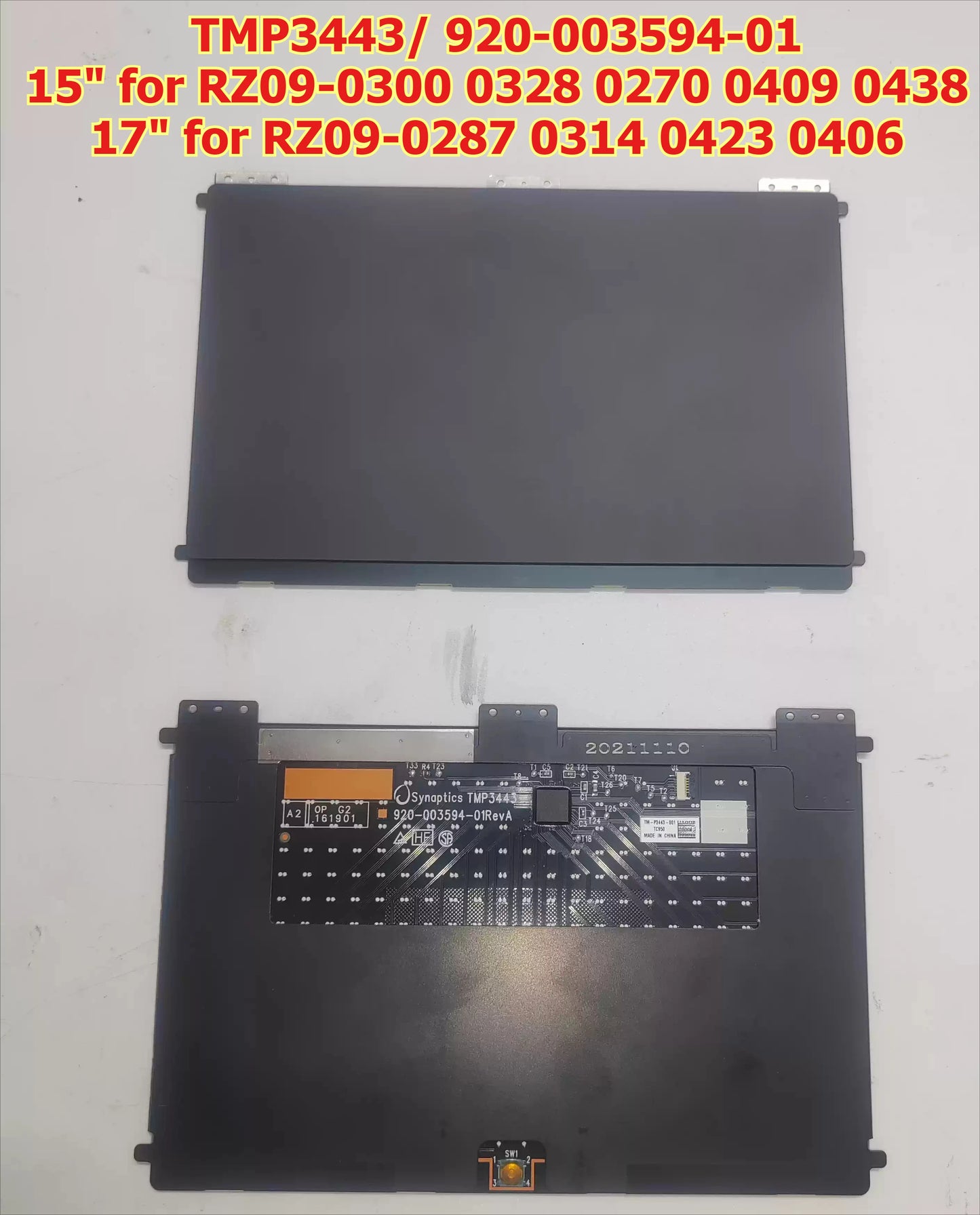 15" 17" Touchpad for R-azer Blade 15 17 inch RZ09-0300 0328 0270 0409/38 RZ09-0287 0314 0423 0406 trackpad TMP3443 920-003594-01