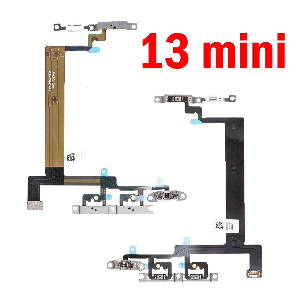 1pcs On Off Key Ribbon Power Switch Volume Button Flex Cable For iPhone 13 mini  Pro Max Replacement Parts iPhone phone repair parts