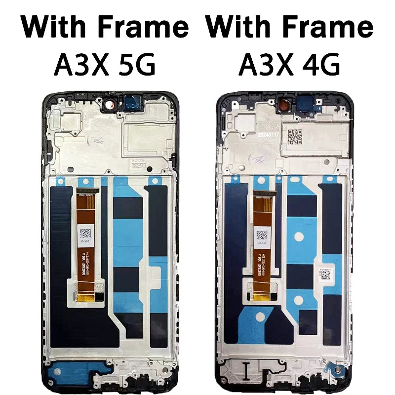 6.67”IPS LCD For Oppo A3X 4G/5G LCD Display Touch Screen Digitizer Assembly CPH2641 CPH2681 Display Replacement Oppo phone repair parts Realme phone repair parts