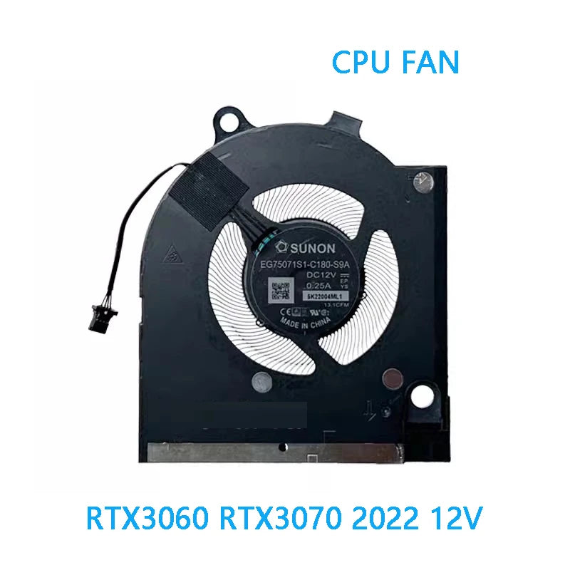 NEW ORIGINAL Laptop CPU GPU Cooling Fan For DELL G15 5520 5525 7620 G16 7620 RTX3050 RTX3060 RTX3070 2022 Dell laptop repair parts