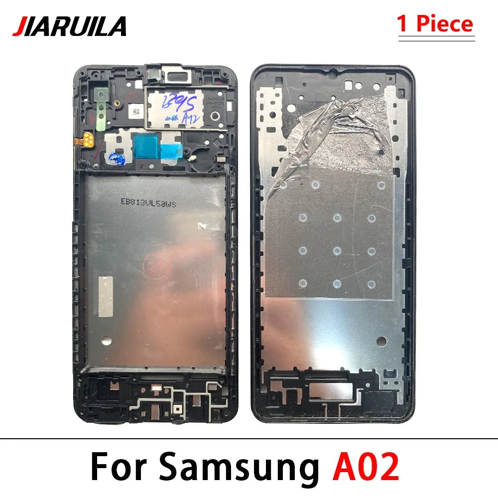 New Front Housing LCD Display Frame For Samsung A02 A02s A12 A22 A32 A52 A52s A72 4G 5G Housing Middle Frame Bezel Plate Cover Samsung phone repair parts
