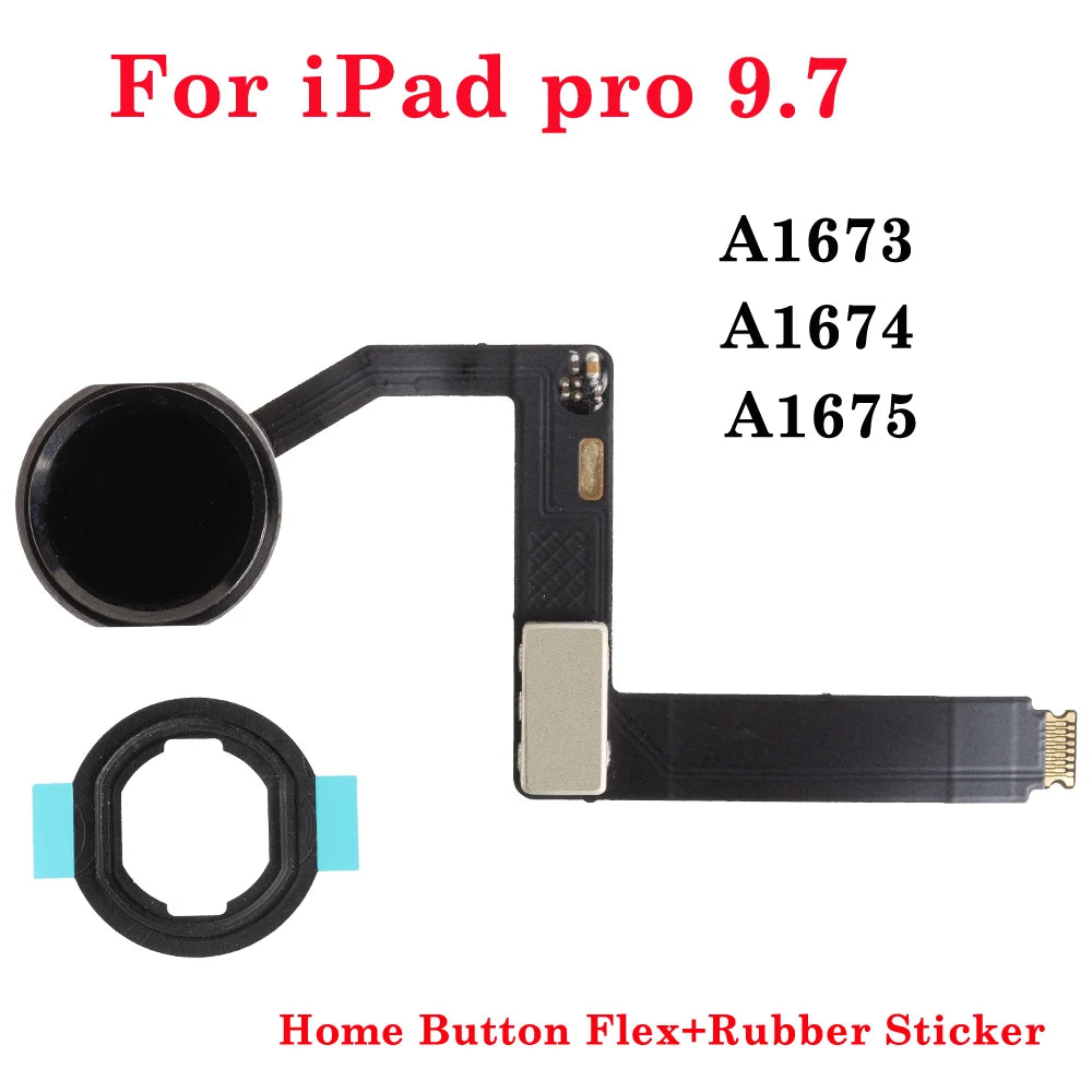1pcs Home Menu Button  For iPad Pro 9.7 A1673 A1674 A1675 Home Button Flex Cable Assembly iPad tablet repair parts