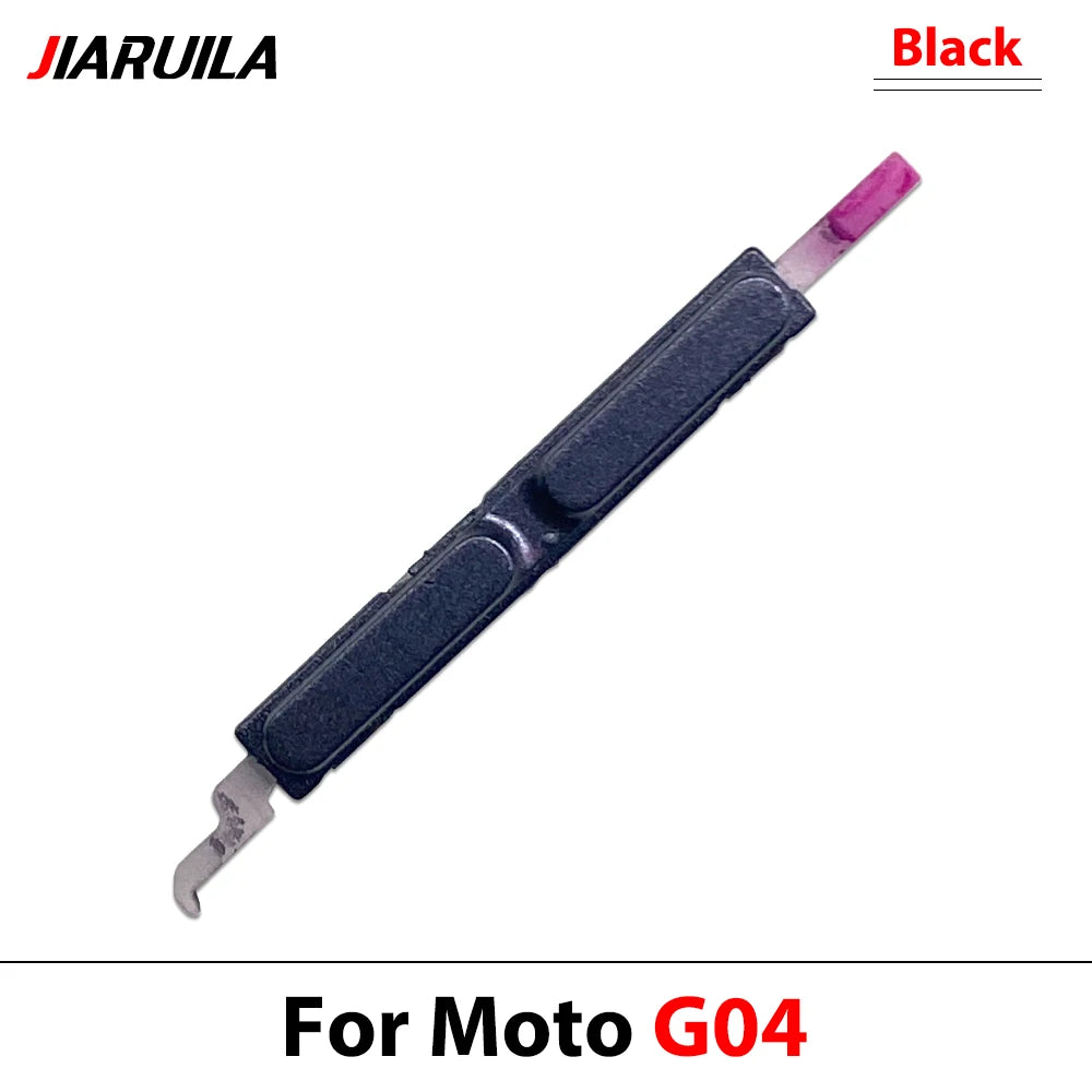 10Pcs, Side Key Power and Volume Button Key For Motorola Moto G04 G14 G24 G34 G54 G84 Replacement Parts Motorola phone repair parts