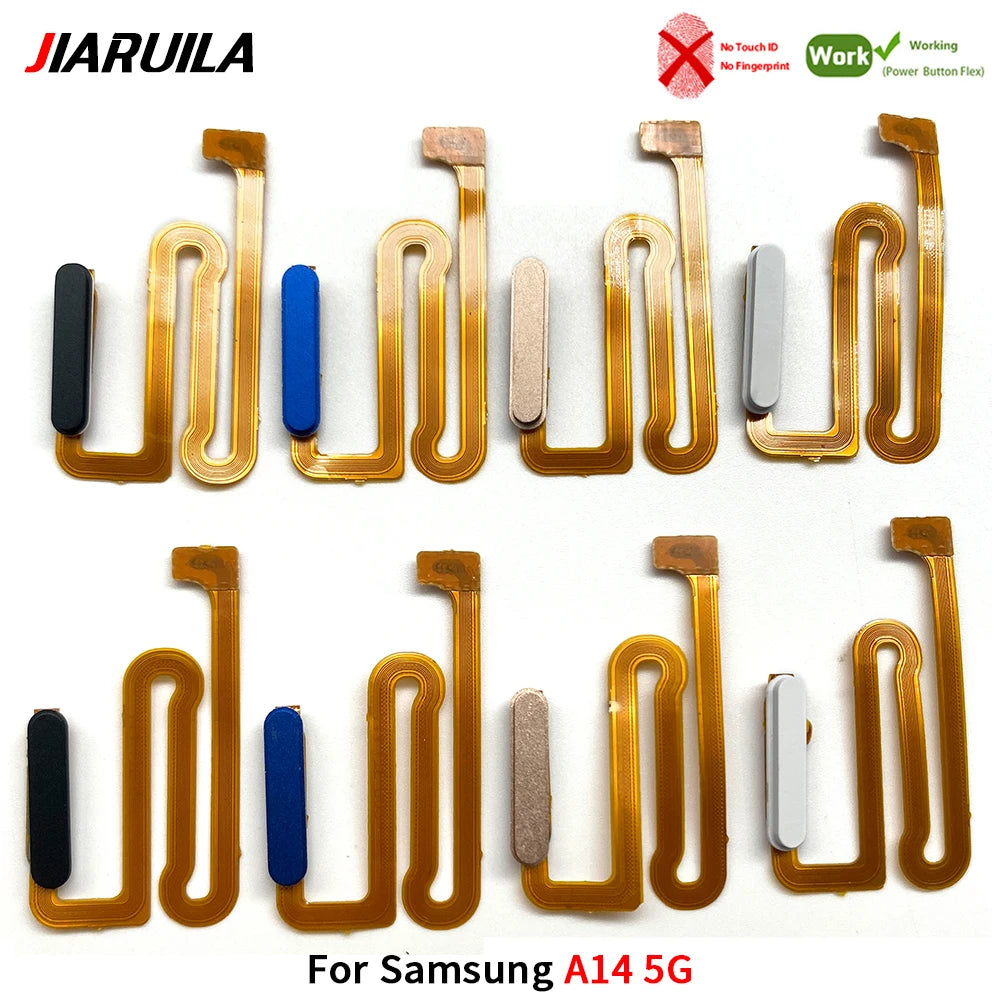 10Pcs/Lot, Home Button FingerPrint Touch ID Sensor Flex Cable Ribbon For Samsung A14 A24 A34 A54 4G 5G Replacement Parts Samsung phone repair parts