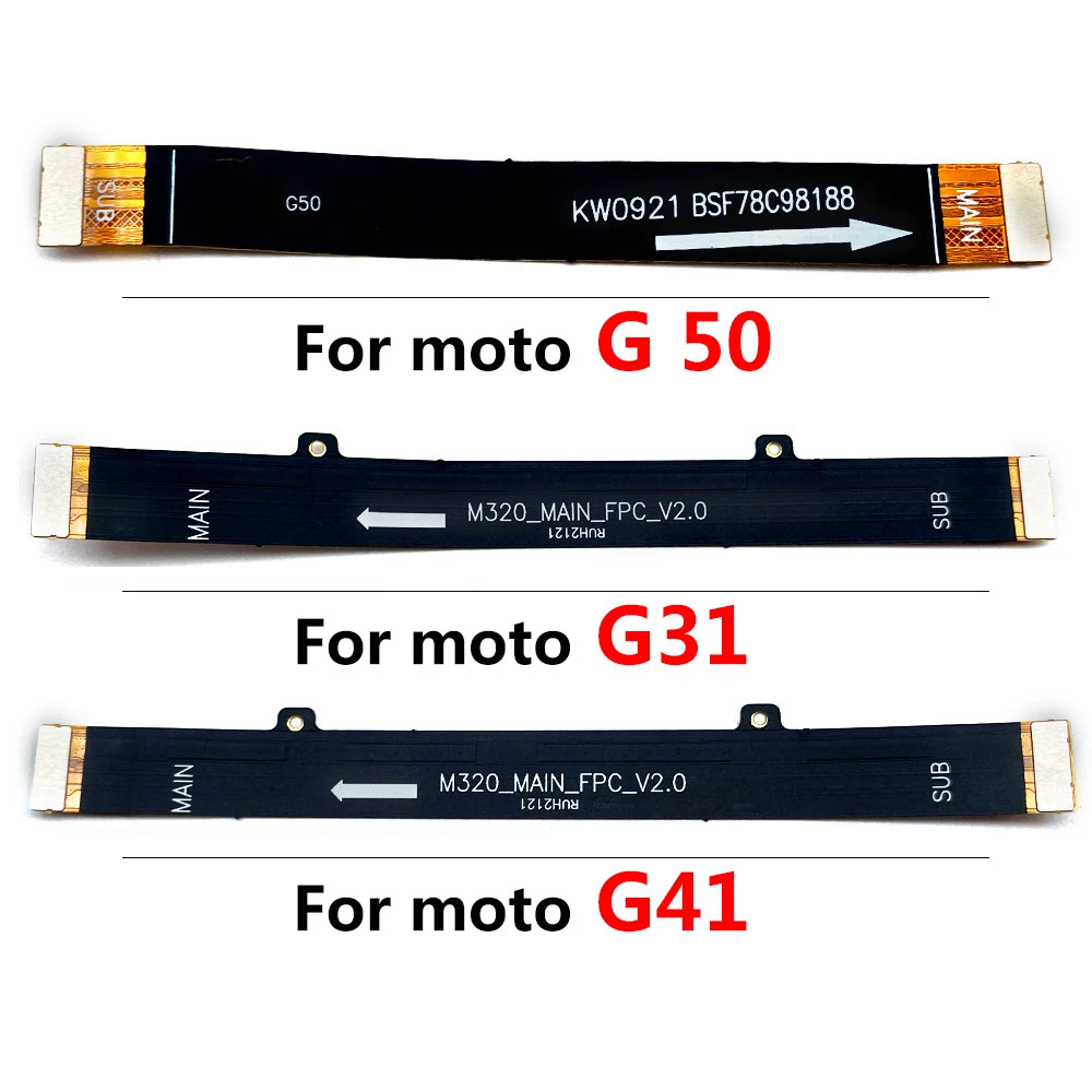 Mainboard Main Board Motherboard Connector Flex Cable For Moto G31 G41 G51 G71 G50 G60 G60s G100 G200 G32 G52 G62 G82 G53 G53 5G Motorola phone repair parts
