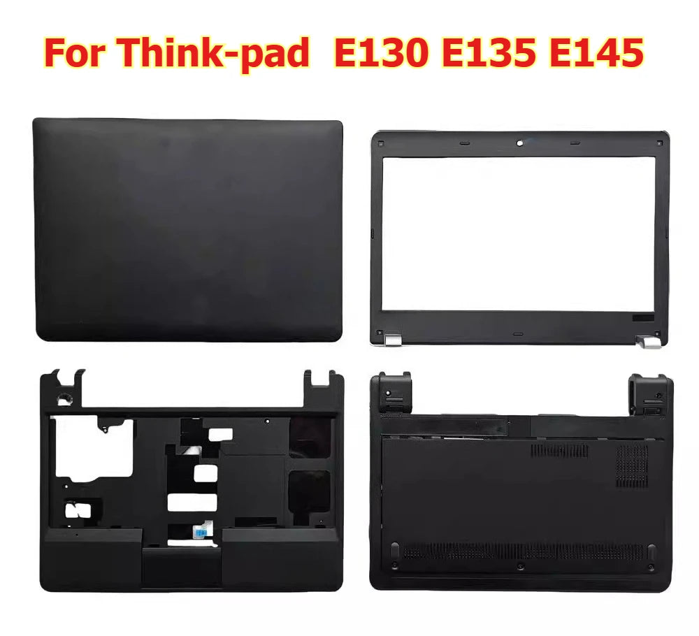 Cover case for Thinkpad E130 E135 E145 upper lcd back housing bezel palmrest topcase hinge bottom cover 04W4355 04W4354 04W4343 Lenovo laptop repair parts